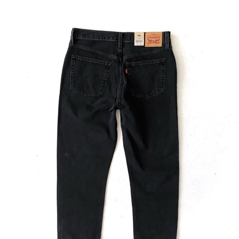 Levi's Women's 501 Straight Leg Crop Cropped Black 362000289 Denim Jeans 31 x 26